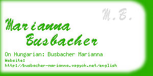 marianna busbacher business card